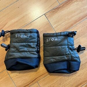 Stonz Khaki and Black Booties